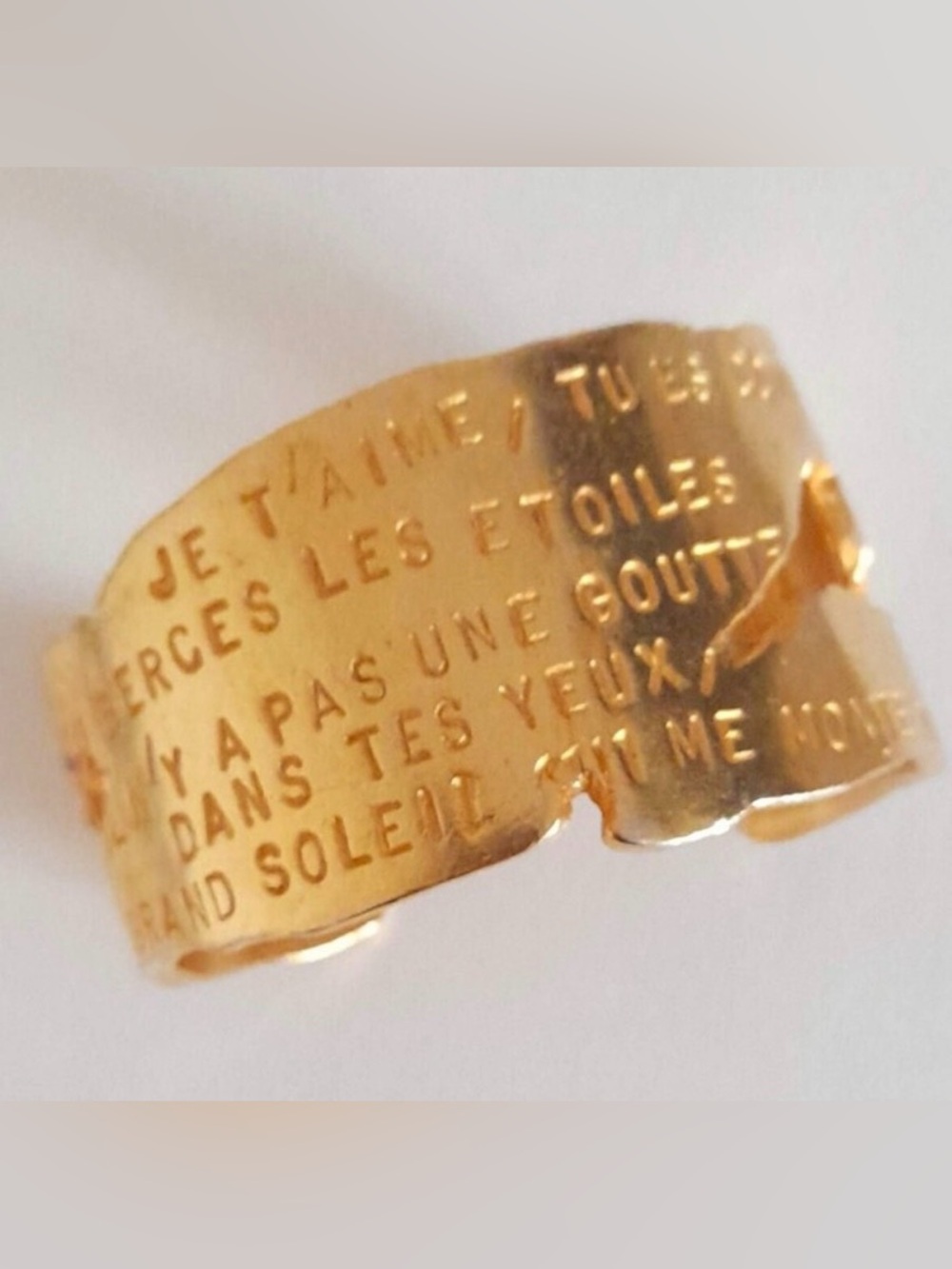 Lancôme- Vintage “La Poeme” Gold Bracelet